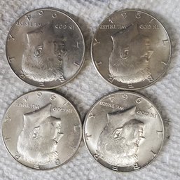 4 1964 Kennedy Half Dollar