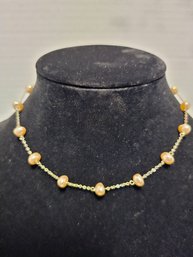15' Necklace With Natural Looking Pearls