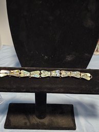 Sterling Silver Taxco Abalone 7' Braclet