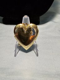 Gold Tone Heart Pendent