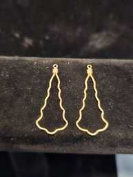 Gold Tone Dangle Earrings