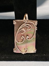 Sterling Silver Mother Of Pearl Pendent