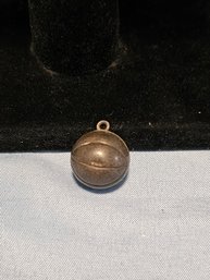 Sterling Silver Basket Ball Pendent