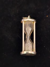 Vintage Sterling Silver Hour Glass Charm
