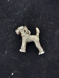 Vintage Sterling Silver Dog Charm