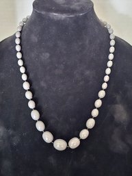 24' Gray Beaded Necklace