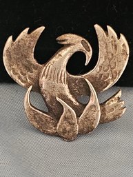 Flying Phoenix Pendant Signed Gilda
