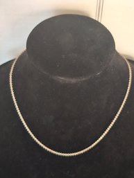 18' Silver Necklace Marked .999 USA