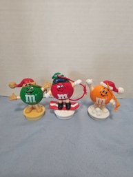 3 M&m Ornament Christmas Toppers