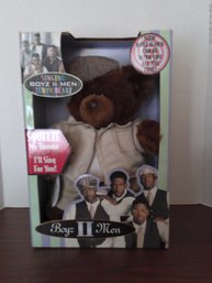Limited Edition Boy's II Men Michael McCary Singing Plush Bear