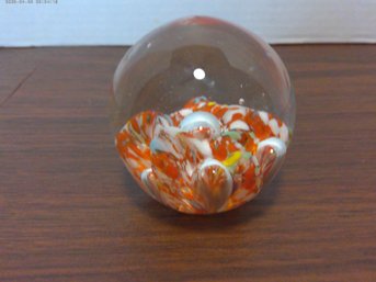 Vintage Glass Paper Weight