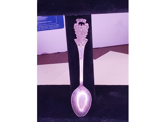 Sterling Silver Lima Souvenir Spoon