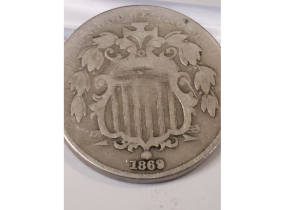 1869 5cent Shield Nickel