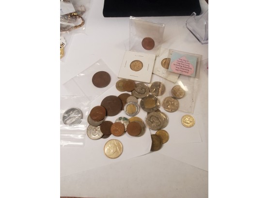 Lot Of Miscellaneous Foreign Coins