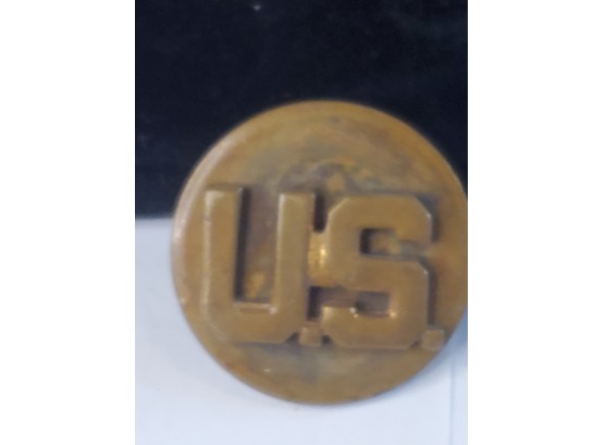 Military Button Screw On Back