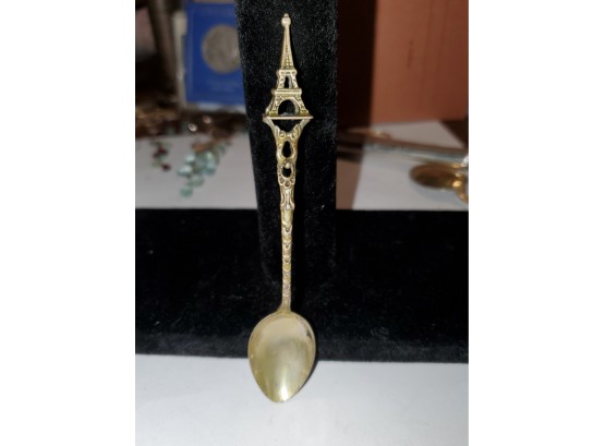 Eiffel Tower Silver Souvenir Spoon