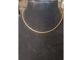 10k Gold Necklace 16'