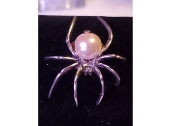Sterling Silver Spider Pin
