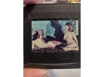 Vintage Nude Glass Slide