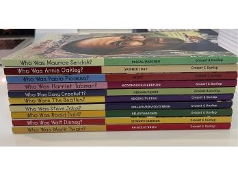 Set Of 10 Who Was Books