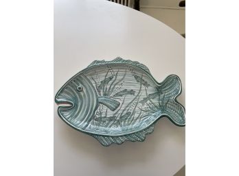 Tiffany & Co Ceramic Italy Fish Shaped Large Serving Platter