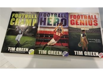 Set Of 3 Tim Green Books (Football Champ, Football Hero, Football Genius) - Soft Cover