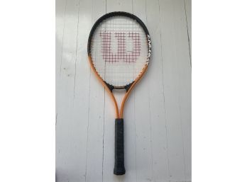 Wilson Titanium Soft Shock 3 Tennis Racquet Black And Orange