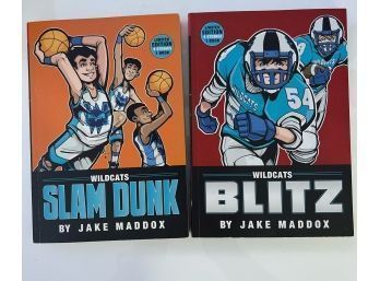 The Blitz And Slam Dunk - Set Of 2 Jake Maddox YA Sports Novels