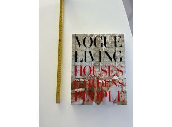 Vogue Living: Houses, Gardens, People Hardcover Oversized Coffee Table Book Like New
