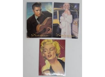Rockstreet National Sports Convention July 1993 PROMO CARDS - Elvis Presley And Marilyn Monroe Limited