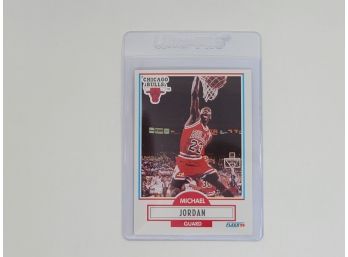 BASKETBALL - 1990 Fleer Michael Jordan #26 - 4th Year Fleer