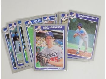 BASEBALL - 1985 Fleer L.A. Dodgers Team Set Including Orel Hershiser Rookie Card