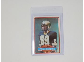 FOOTBALL - 1980 Topps Wes Chandler Rookie Card