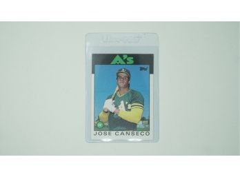 BASEBALL - 1986 Topps Traded Jose Canseco ROOKIE CARD