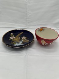 A Plate And A Bowl