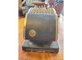 Vintage Checkwriter F&e Hedman Company