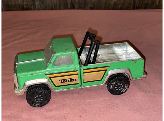 Vintage Green Tonka Toy Pickup Truck - Pressed Steel