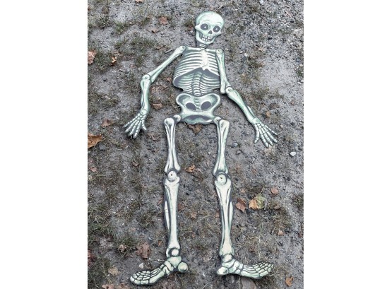 55' Articulated Paper Skeleton - Vintage Halloween Decoration