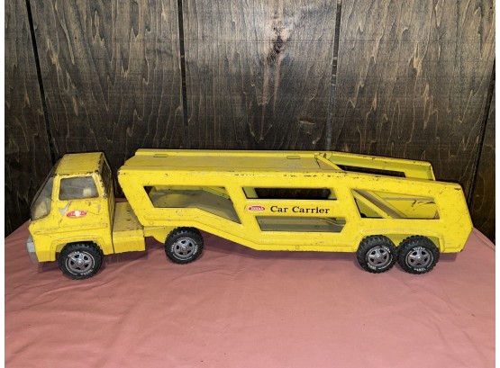 Vintage Tonka Toy Car Carrier - Pressed Steel Truck