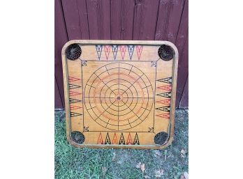 Antique Carrom Archarena Game Board - Crown Combination - Spider