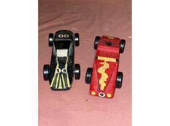 2 Pinewood Derby Cars