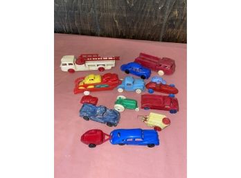 Lot Of Vintage Plastic Cars