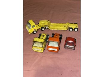 Lot Of 5 Vintage Tonka Toys - Trucks And Trailer