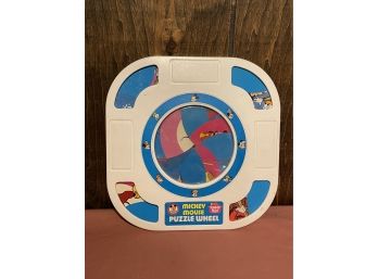 Mickey Mouse Puzzle Wheel Game VINTAGE Hasbro - Romper Room, Mickey Mouse Club