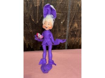Purple Elf With Butterfly Annalee Doll 2009