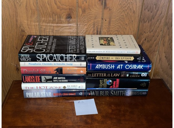 Lot Of 12 Books (Lot #12) Military, War, Crime, Law Novels