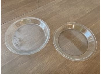 (2) Pyrex Glass Pie Plates 9'