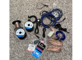 Lot Of Assorted Wires, Speaker Cable, Etc. Copper