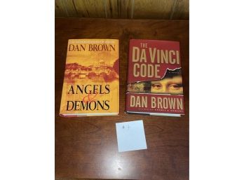 Lot Of 2 Dan Brown Books - Angels & Demons, The Da Vinci Code (Lot #7)