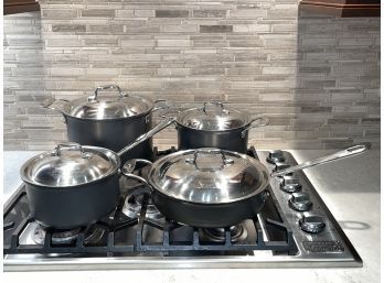 4 Pieces Emeril 'All Clad' Cookware - Pots & Pans With Lids